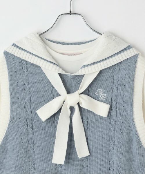 mezzo piano junior / メゾピアノジュニア Tシャツ | 【人気商品再入荷】【直営店で取り扱い無し】セーラーベスト＆長袖Tシャツセット | 詳細3
