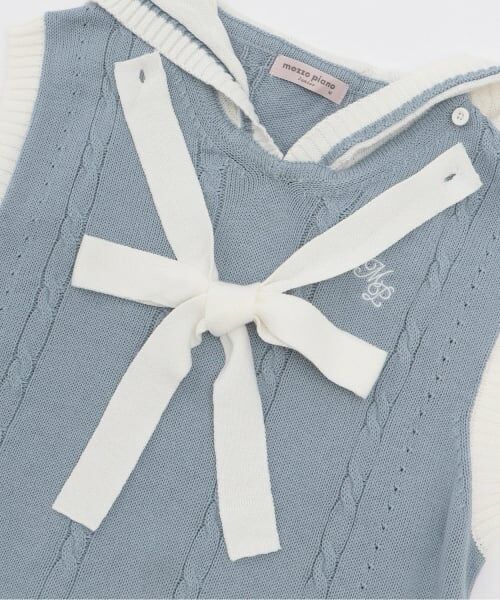 mezzo piano junior / メゾピアノジュニア Tシャツ | 【人気商品再入荷】【直営店で取り扱い無し】セーラーベスト＆長袖Tシャツセット | 詳細7