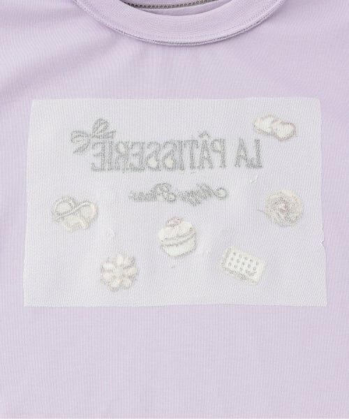 mezzo piano junior / メゾピアノジュニア Tシャツ | 【人気商品再入荷】【直営店で取り扱い無し】チョコレートスイーツ刺しゅう長袖シャツ | 詳細3