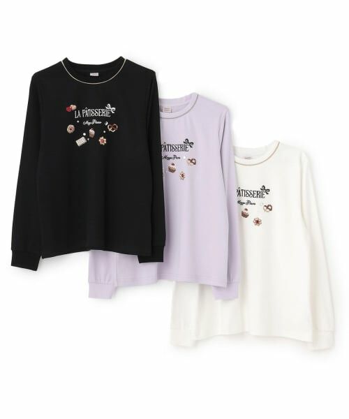 mezzo piano junior / メゾピアノジュニア Tシャツ | 【人気商品再入荷】【直営店で取り扱い無し】チョコレートスイーツ刺しゅう長袖シャツ | 詳細6