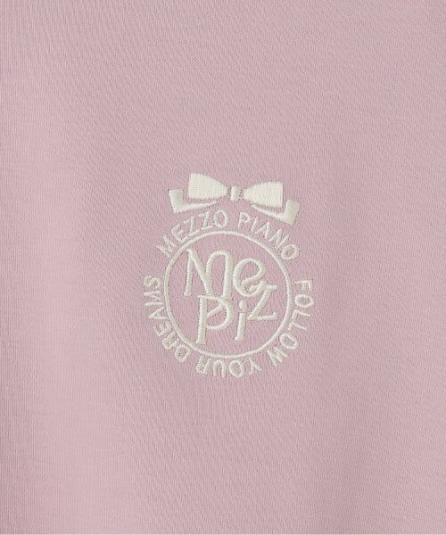 mezzo piano junior / メゾピアノジュニア Tシャツ | 【人気商品再入荷】【直営店で取り扱い無し】サイドライン&リボン長袖Tシャツ　タンクトップセット | 詳細4