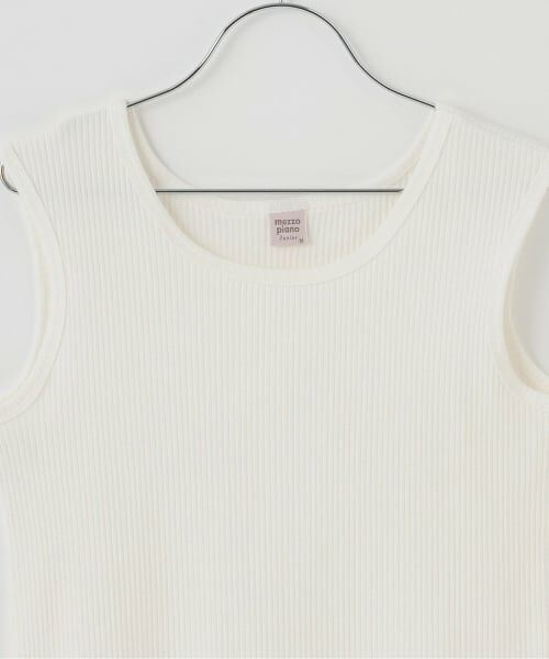 mezzo piano junior / メゾピアノジュニア Tシャツ | 【人気商品再入荷】【直営店で取り扱い無し】サイドライン&リボン長袖Tシャツ　タンクトップセット | 詳細8