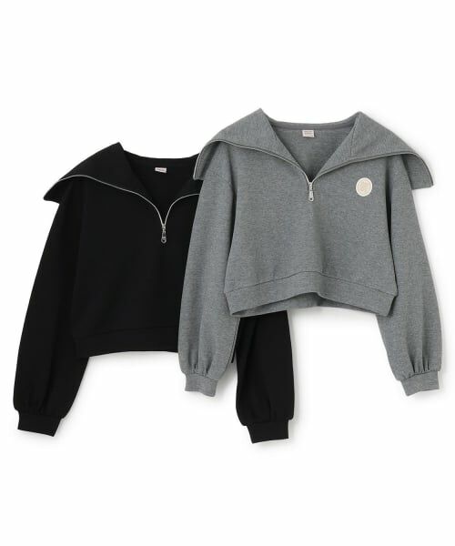 mezzo piano junior / メゾピアノジュニア Tシャツ | 【人気商品再入荷】【直営店で取り扱い無し】ハーフジップセーラー長袖Tシャツ | 詳細7