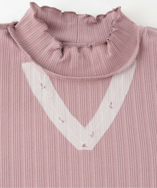 mezzo piano junior / メゾピアノジュニア Tシャツ | 【人気商品再入荷】【直営店で取り扱い無し】リボンネックレス長袖Tシャツ | 詳細3