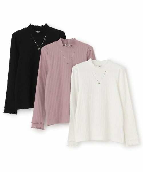 mezzo piano junior / メゾピアノジュニア Tシャツ | 【人気商品再入荷】【直営店で取り扱い無し】リボンネックレス長袖Tシャツ | 詳細6