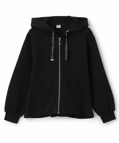 mezzo piano junior / メゾピアノジュニア パーカー | 【人気商品再入荷】【直営店で取り扱い無し】スフレタッチZIPパーカ（黒）