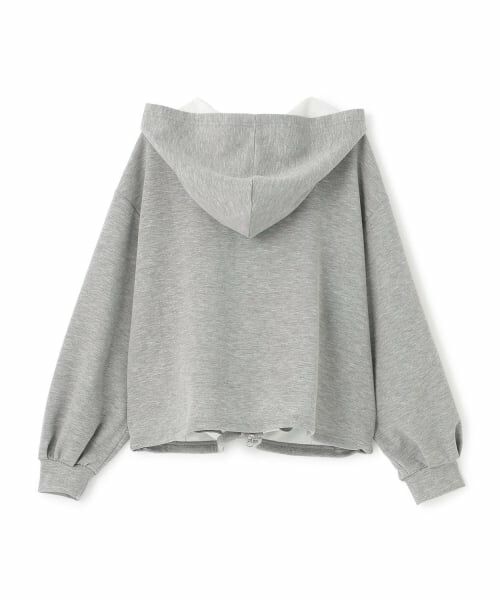 mezzo piano junior / メゾピアノジュニア パーカー | 【人気商品再入荷】【直営店で取り扱い無し】スフレタッチWジップパーカ | 詳細1