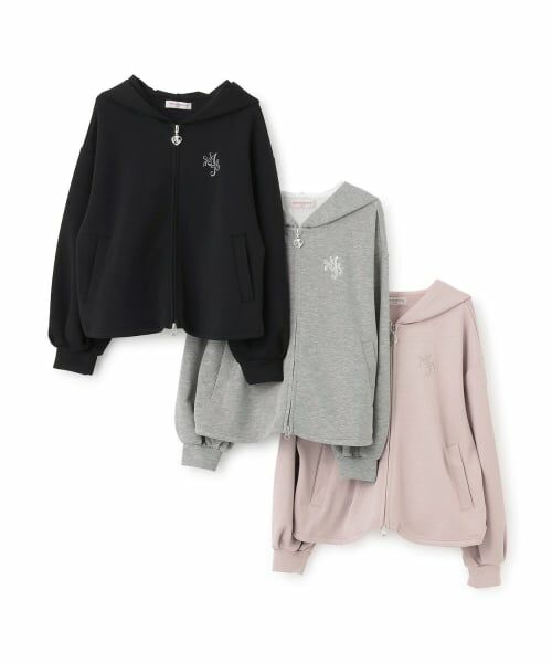 mezzo piano junior / メゾピアノジュニア パーカー | 【人気商品再入荷】【直営店で取り扱い無し】スフレタッチWジップパーカ | 詳細7