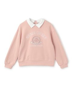 mezzo piano junior / メゾピアノジュニア スウェット | 【人気商品再入荷】【直営店で取り扱い無し】衿つきカレッジトレーナー