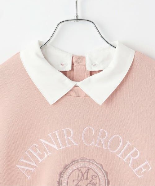 mezzo piano junior / メゾピアノジュニア スウェット | 【人気商品再入荷】【直営店で取り扱い無し】衿つきカレッジトレーナー | 詳細2