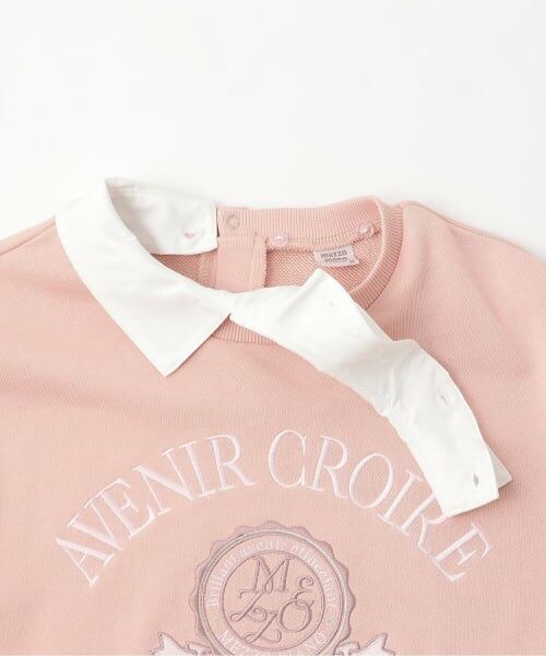 mezzo piano junior / メゾピアノジュニア スウェット | 【人気商品再入荷】【直営店で取り扱い無し】衿つきカレッジトレーナー | 詳細3