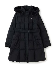 mezzo piano junior / メゾピアノジュニア その他アウター | 8143311：【はっ水】ベルトつきリボンポケットロングダウン