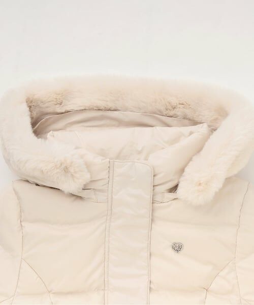 mezzo piano junior / メゾピアノジュニア その他アウター | 8143311：【はっ水】ベルトつきリボンポケットロングダウン | 詳細2