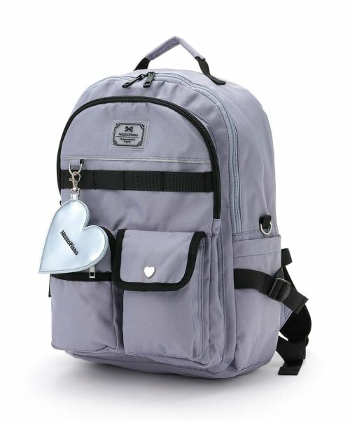 mezzo piano junior / メゾピアノジュニア リュック・バックパック | 【人気商品再入荷】【直営店で取り扱い無し】ハートコインケースつきリュック（ライト ブルー）