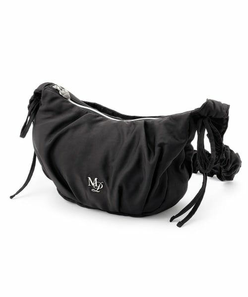 mezzo piano junior / メゾピアノジュニア ショルダーバッグ | 【人気商品再入荷】【直営店で取り扱い無し】くしゅくしゅショルダーBAG（黒）