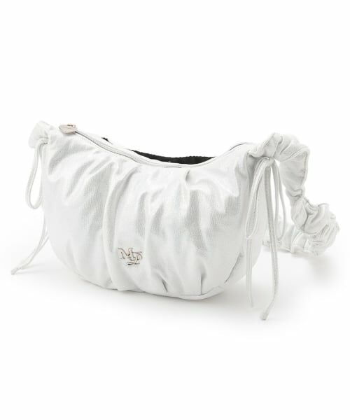 mezzo piano junior / メゾピアノジュニア ショルダーバッグ | 【人気商品再入荷】【直営店で取り扱い無し】くしゅくしゅショルダーBAG（シルバー）