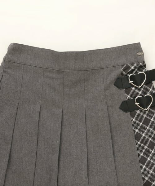 mezzo piano junior / メゾピアノジュニア ショート・ハーフ・半端丈パンツ | 【人気商品再入荷】【直営店で取り扱い無し】ハートバックルプリーツスカパン | 詳細2