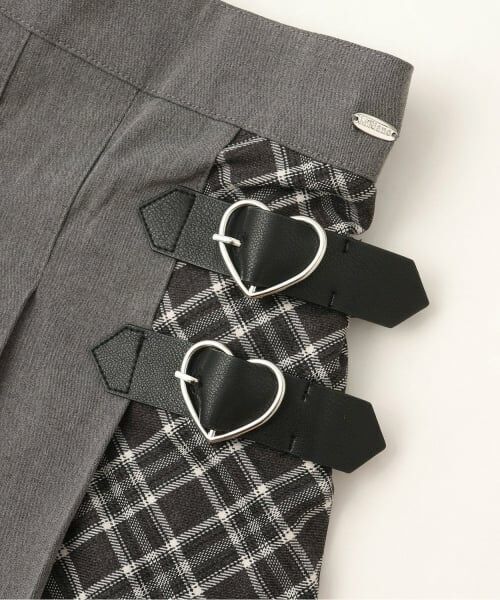 mezzo piano junior / メゾピアノジュニア ショート・ハーフ・半端丈パンツ | 【人気商品再入荷】【直営店で取り扱い無し】ハートバックルプリーツスカパン | 詳細4