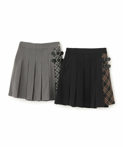 mezzo piano junior / メゾピアノジュニア ショート・ハーフ・半端丈パンツ | 【人気商品再入荷】【直営店で取り扱い無し】ハートバックルプリーツスカパン | 詳細8