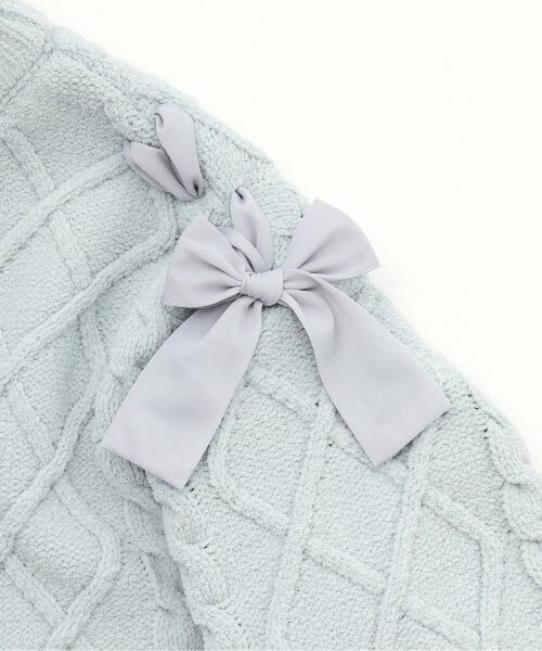 mezzo piano junior / メゾピアノジュニア ニット・セーター | 【人気商品再入荷】【直営店で取り扱い無し】肩レースアップ　ラメ入りモールニット | 詳細3