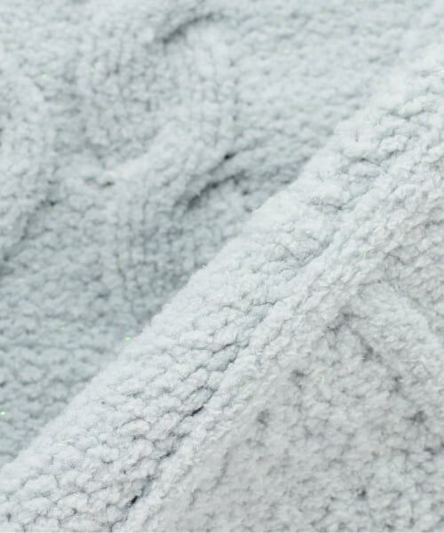 mezzo piano junior / メゾピアノジュニア ニット・セーター | 【人気商品再入荷】【直営店で取り扱い無し】肩レースアップ　ラメ入りモールニット | 詳細5