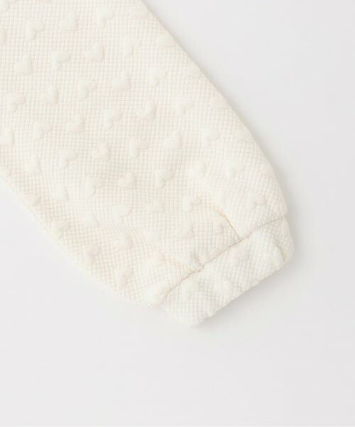 mezzo piano junior / メゾピアノジュニア パーカー | 【人気商品再入荷】【直営店で取り扱い無し】ハートジャカードジップパーカ＆スカパンセットアップ | 詳細5