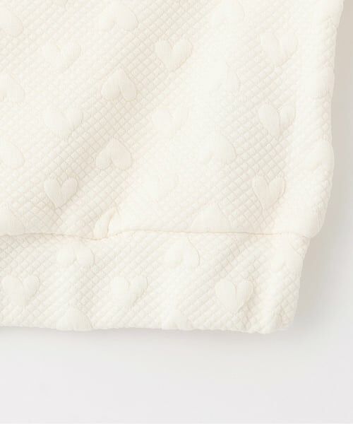 mezzo piano junior / メゾピアノジュニア パーカー | 【人気商品再入荷】【直営店で取り扱い無し】ハートジャカードジップパーカ＆スカパンセットアップ | 詳細6