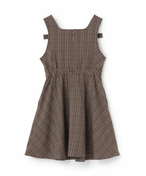 mezzo piano junior / メゾピアノジュニア ミニ丈・ひざ丈ワンピース | 【人気商品再入荷】【直営店で取り扱い無し】ツインリボンジャンパースカート | 詳細1