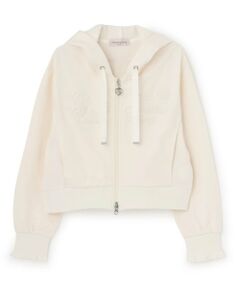 mezzo piano junior / メゾピアノジュニア パーカー | 【人気商品再入荷】【直営店で取り扱い無し】【抗菌・消臭（汗臭）】ショート丈Wジップパーカ