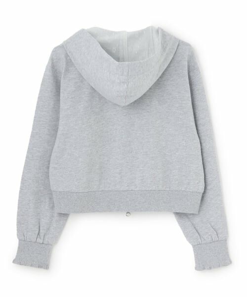 mezzo piano junior / メゾピアノジュニア パーカー | 【人気商品再入荷】【直営店で取り扱い無し】【抗菌・消臭（汗臭）】ショート丈Wジップパーカ | 詳細1