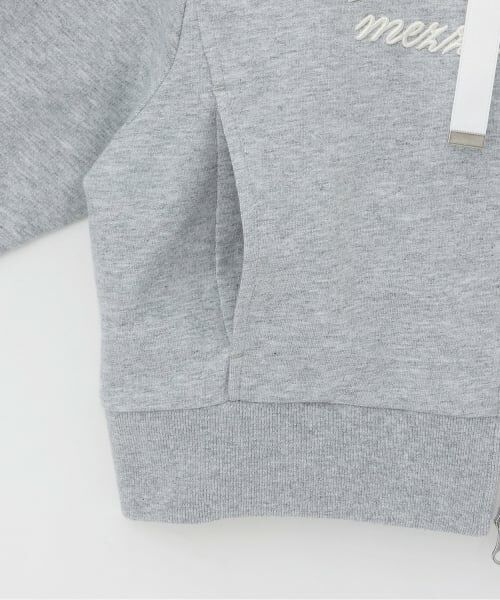 mezzo piano junior / メゾピアノジュニア パーカー | 【人気商品再入荷】【直営店で取り扱い無し】【抗菌・消臭（汗臭）】ショート丈Wジップパーカ | 詳細7