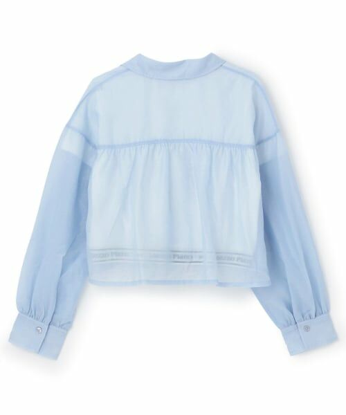 mezzo piano junior / メゾピアノジュニア シャツ・ブラウス | 【人気商品再入荷】【直営店で取り扱い無し】シアーシャツ＆リブTシャツセット | 詳細1