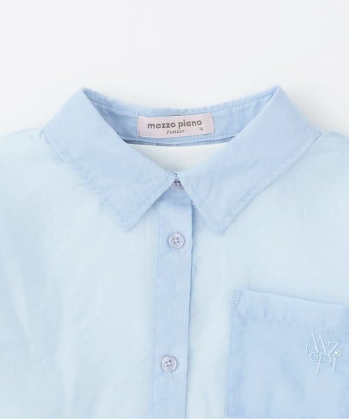 mezzo piano junior / メゾピアノジュニア シャツ・ブラウス | 【人気商品再入荷】【直営店で取り扱い無し】シアーシャツ＆リブTシャツセット | 詳細3