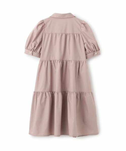 mezzo piano junior / メゾピアノジュニア ミニ丈・ひざ丈ワンピース | 【人気商品再入荷】【直営店で取り扱い無し】リボンつきティアードワンピース | 詳細1