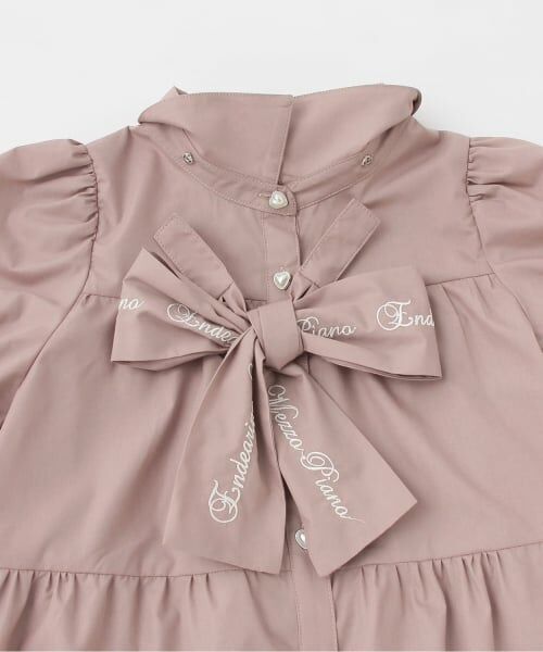 mezzo piano junior / メゾピアノジュニア ミニ丈・ひざ丈ワンピース | 【人気商品再入荷】【直営店で取り扱い無し】リボンつきティアードワンピース | 詳細3