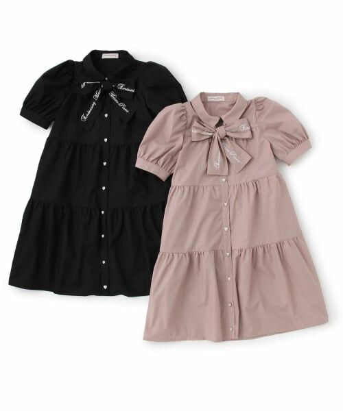 mezzo piano junior / メゾピアノジュニア ミニ丈・ひざ丈ワンピース | 【人気商品再入荷】【直営店で取り扱い無し】リボンつきティアードワンピース | 詳細9