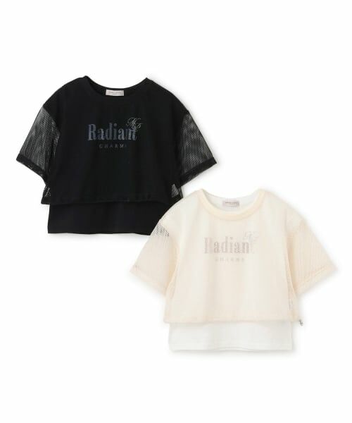 mezzo piano junior / メゾピアノジュニア Tシャツ | 【人気商品再入荷】【直営店で取り扱い無し】メッシュTシャツ＆Tシャツセット | 詳細10