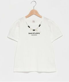 mezzo piano junior / メゾピアノジュニア Tシャツ | 【抗菌・消臭】デイジーネックレス半袖Tシャツ
