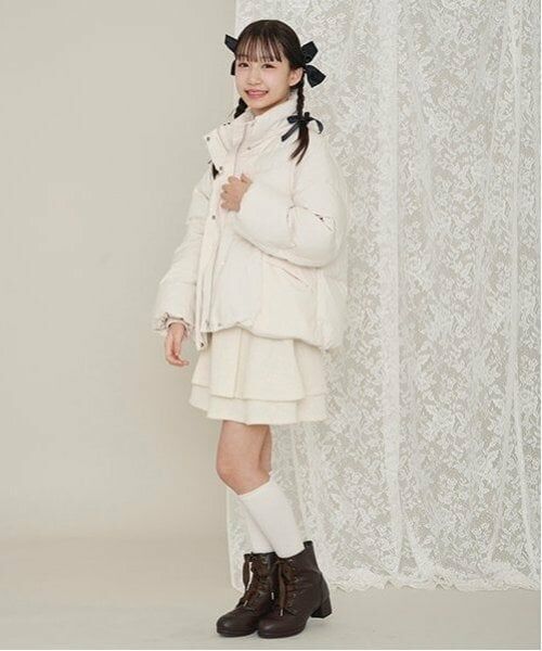 mezzo piano junior / メゾピアノジュニア ショート・ハーフ・半端丈パンツ | ツイードティアードショートパンツ | 詳細24