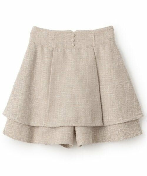 mezzo piano junior / メゾピアノジュニア ショート・ハーフ・半端丈パンツ | ツイードティアードショートパンツ | 詳細3