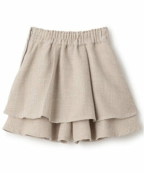 mezzo piano junior / メゾピアノジュニア ショート・ハーフ・半端丈パンツ | ツイードティアードショートパンツ | 詳細4