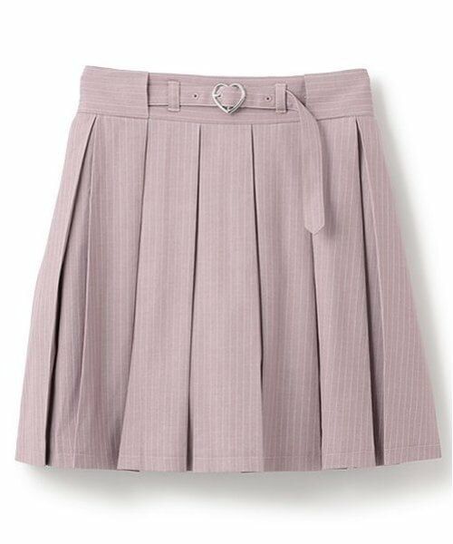 mezzo piano junior / メゾピアノジュニア ショート・ハーフ・半端丈パンツ | ハートバックルベルト ボックスプリーツスカパン | 詳細10