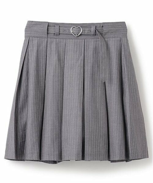 mezzo piano junior / メゾピアノジュニア ショート・ハーフ・半端丈パンツ | ハートバックルベルト ボックスプリーツスカパン | 詳細9