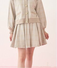 mezzo piano junior / メゾピアノジュニア ショート・ハーフ・半端丈パンツ | 千鳥柄ジャカードスカパン