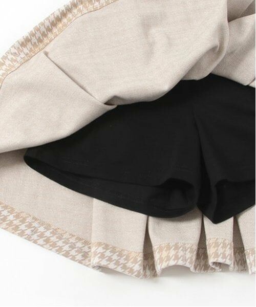 mezzo piano junior / メゾピアノジュニア ショート・ハーフ・半端丈パンツ | 千鳥柄ジャカードスカパン | 詳細15