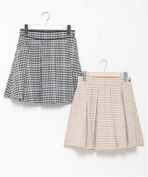mezzo piano junior / メゾピアノジュニア ショート・ハーフ・半端丈パンツ | 千鳥柄ジャカードスカパン | 詳細6