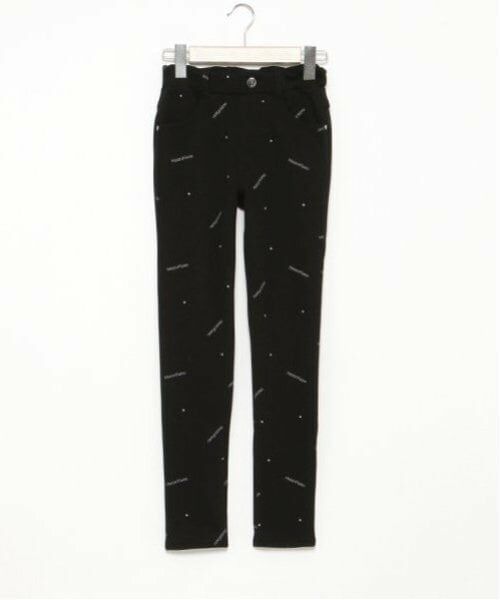 mezzo piano junior / メゾピアノジュニア その他パンツ | ふわふわあったか裏シャギーカットソーロングパンツ（黒）