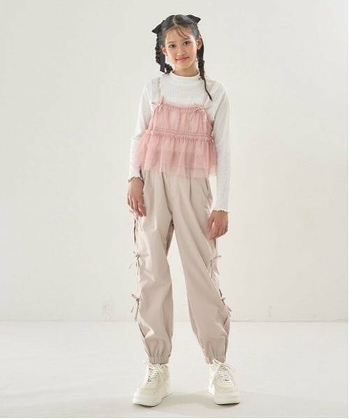 mezzo piano junior / メゾピアノジュニア その他パンツ | 【吸水速乾】サイドリボンパラシュートパンツ | 詳細13