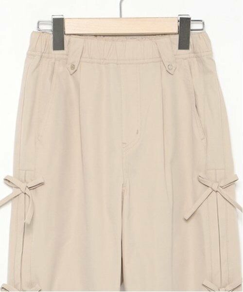 mezzo piano junior / メゾピアノジュニア その他パンツ | 【吸水速乾】サイドリボンパラシュートパンツ | 詳細4