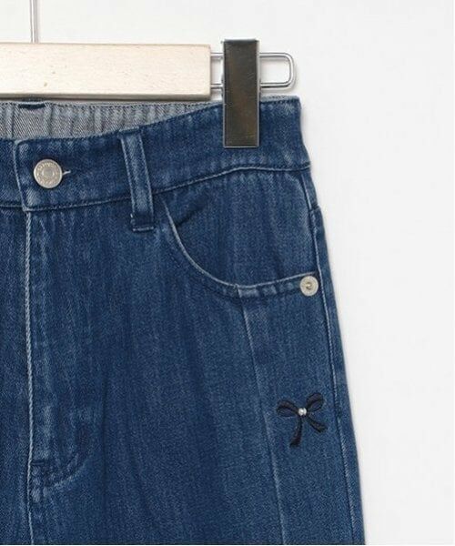 mezzo piano junior / メゾピアノジュニア その他パンツ | アソートデザイン美脚ルーズストレートデニムパンツ | 詳細7